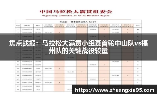 焦点战报：马拉松大满贯小组赛首轮中山队vs福州队的关键战役较量